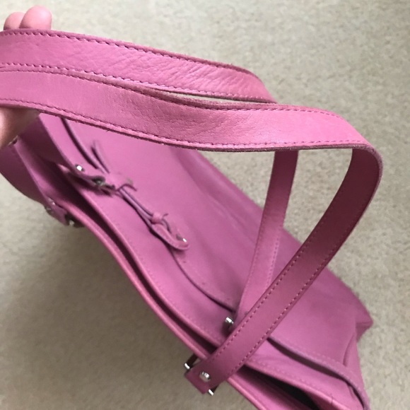 SOLD - Jack Georges Bright Pink Shoulder Bag - GUC - Picture 12 of 16